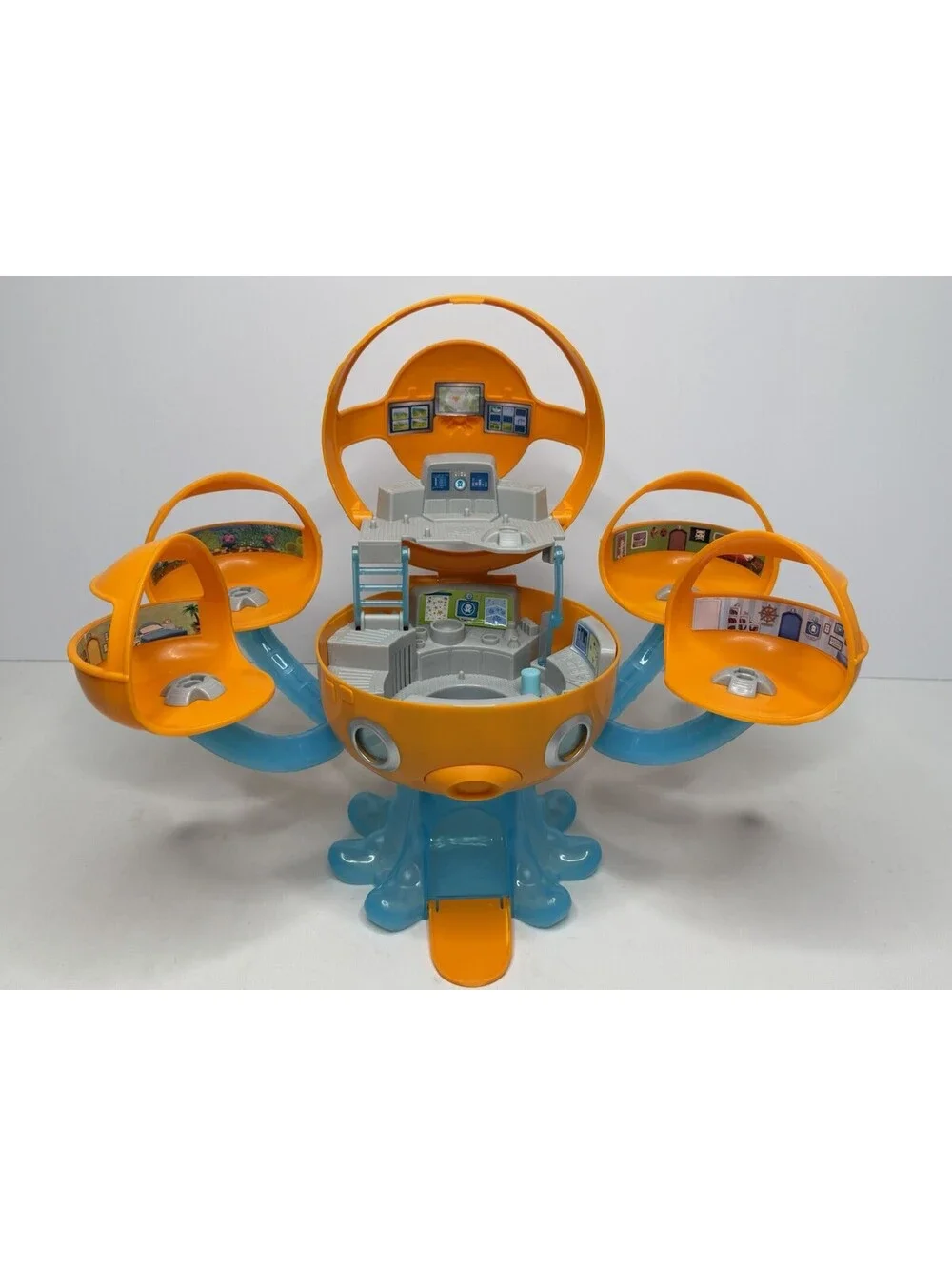 Vintage Octonauts Octopod Playset w/ Figures WORKS (SHL)